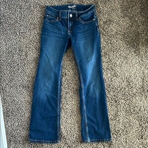 Wrangler Blue Boot Cut Jeans Classic Denim Style